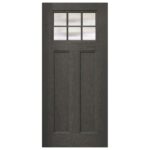 3068-Craftsman-6Lite-Mahogany-SmokeGrey