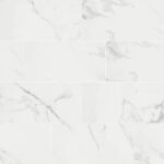 White Carrera Polished Walls (Pair with Black Pebble or Hex Grey Tile Floor)